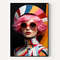 Retro Comic Style Pop Art Girls, Pop Art Wall Art, Trendy Pop Style, multicolored Print, Artful Feminine Poster, girly wall art, hair style.jpg