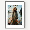 Surreal Landscape Artful, Surrealism Wall Art with Fish and Women Maximalist Decor,Moody Wall Art Prints,Trendy Painting Poster Home Decore.jpg