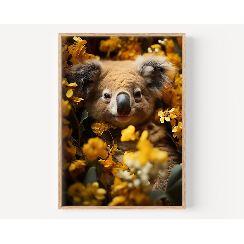 Baby Koala Print, Australian Animal, Printable Nursery Wall Art, Large animal Poster, baby animal poster, cute koala art,koala bear wall art.jpg