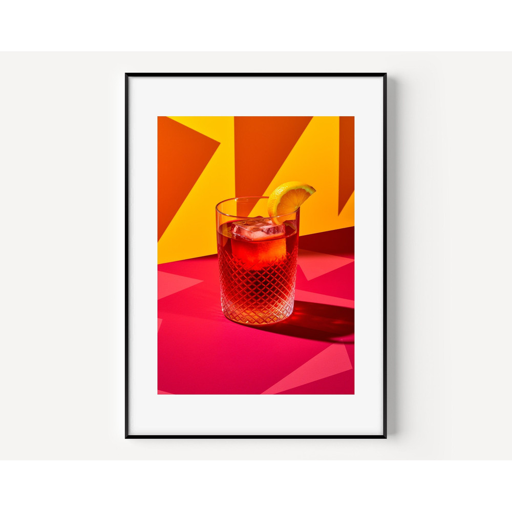 Negroni Cocktail Poster Negroni Art Orange Minimalist Modern Digital Art Bar Decor Summer Prints Summer Vides Summer Drinks Trendy Cocktail-1.jpg