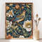 William Morris Inspired Poster, Bird and Flowers Print, Morris Art, Art Nouveau Floral Print, Botanical Vintage Art Nouveau Poster PS0392.jpg