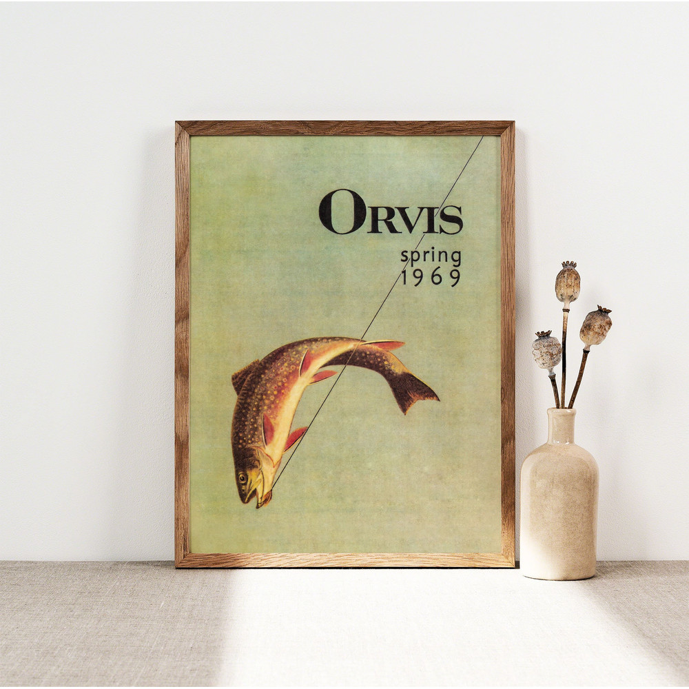 Vintage Fishing Poster, Retro Fishing Print, Travel Poster, Sports, Home Wall Art, Gift For Him, Dad Gift, Gift For Fisherman gifts PS0391.jpg