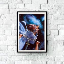 et the extra terrestrial movie poster - et print, et printable art, et printable poster, et art print, et wall art, movi