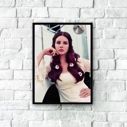 lana del rey photo print, vintage lana del rey poster, printable lana del rey poster, music gifts, lana del rey art, mus