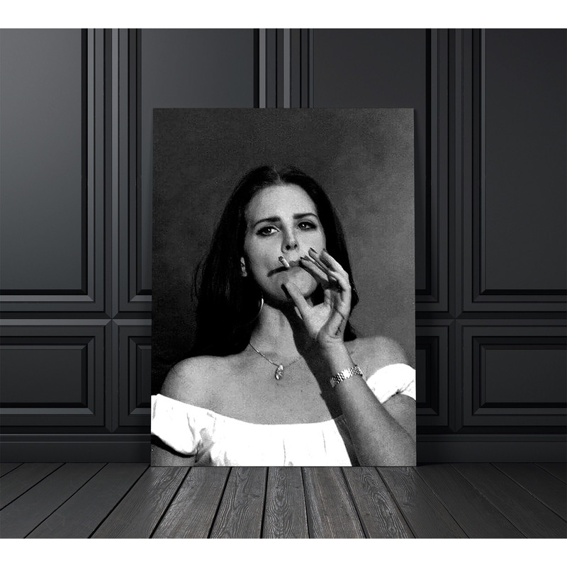 Black and White Lana Del Rey Photo Print, Vintage Lana Del Rey Photo, Lana Del Rey Poster, Music Gifts, Lana Del Rey Art, Music Wall Art.jpg