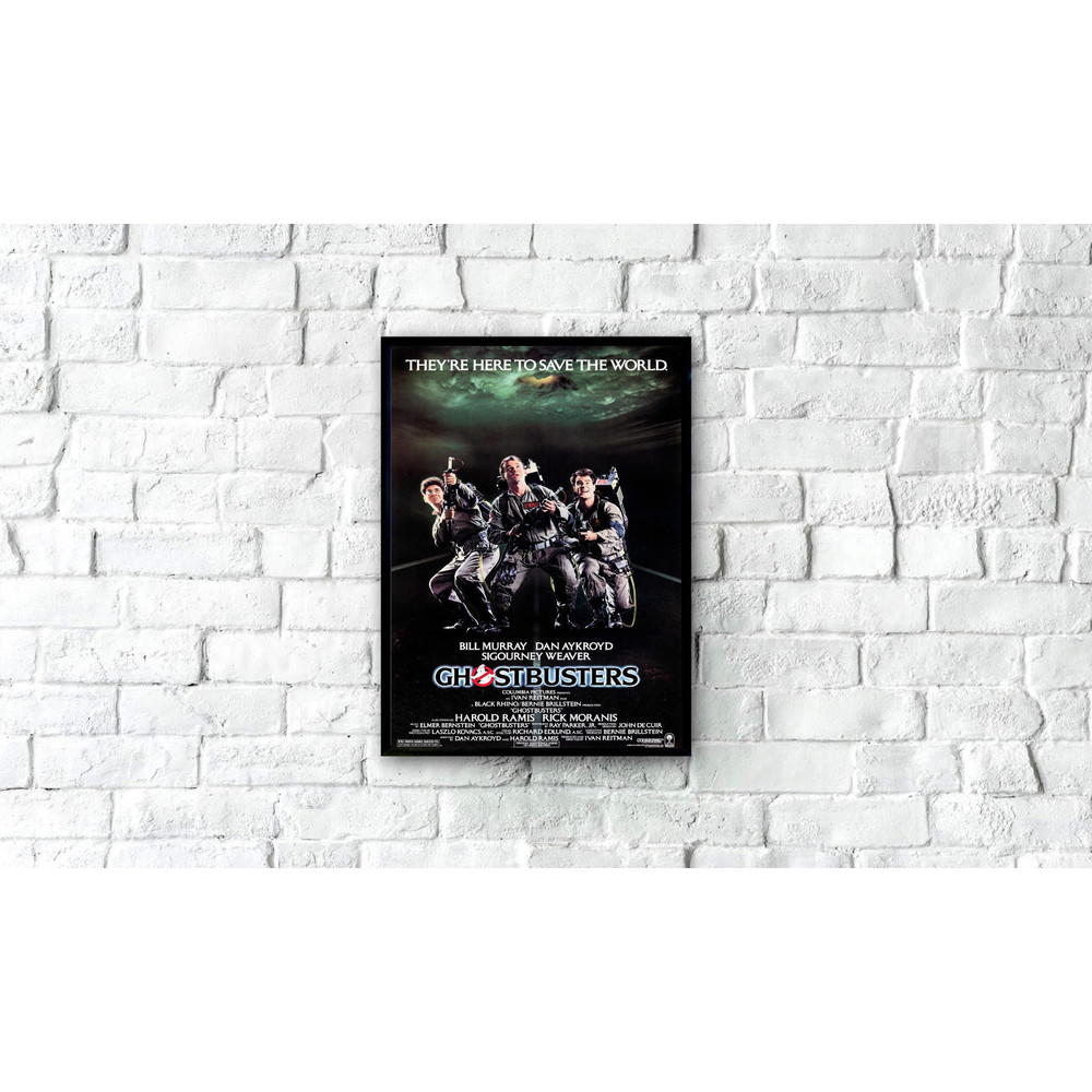 Ghostbusters Movie Poster 1984, Classic Movie Poster, 80's Vintage Movie Poster, Vintage Film Art Print, Movie Wall Art, Poster Download.jpg