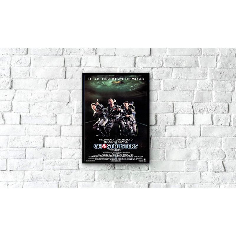 Ghostbusters Movie Poster 1984, Classic Movie Poster, 80's Vintage Movie Poster, Vintage Film Art Print, Movie Wall Art, Poster Download.jpg