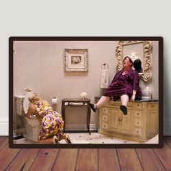 bridesmaids movie poster 2011, funny bathroom art, bridesmaids funny photo, comedy bathroom poster, bathroom wall decor,