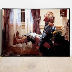 dumb and dumber movie poster - digital oil painting, funny bathroom scene, harry dunne bathroom art, bathroom dcor for w