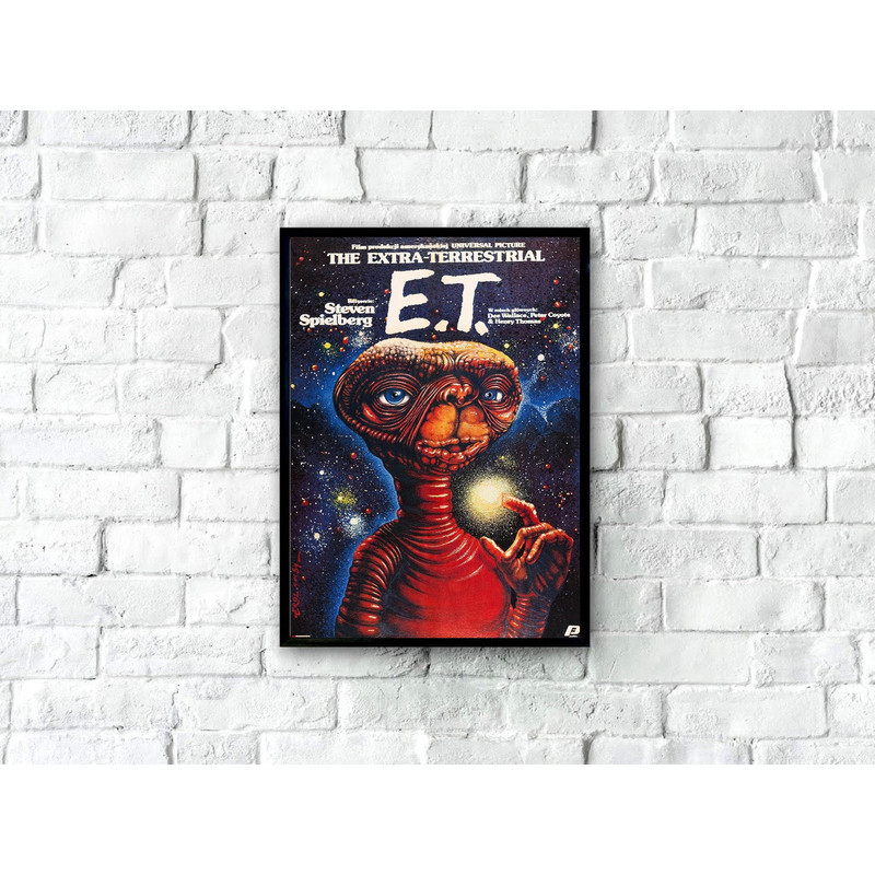 ET the Extra Terrestrial Movie Poster - ET Print, ET Printable Art, ET Printable Poster, Et Art Print, Et Wall Art, Vintage Movie Wall Art.jpg