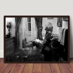 dumb and dumber movie poster - black and white, funny bathroom scene, harry dunne bathroom art, bathroom dcor for walls,