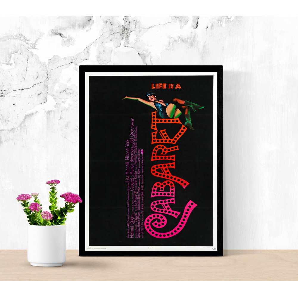 Cabaret Movie Poster, Vintage Movie Poster, Vintage Film Art, Classic Movie Poster, Retro Movie Poster, Movie Poster Wall Art, A2,A3, A4, A5.jpg