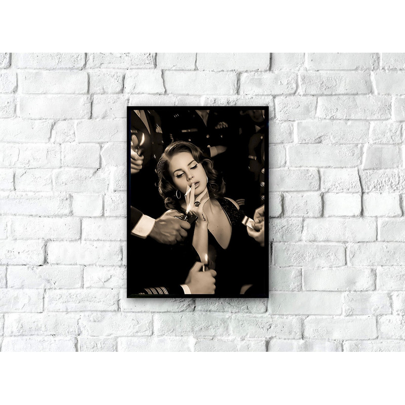 Vintage Lana Del Rey Photo Print, Black and White Lana Del Rey Poster, Lana Del Rey Printable, Music Gifts, Lana Del Rey Art, Music Wall Art.jpg
