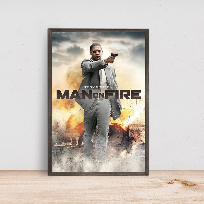 Man On Fire Movie Poster, Room Decor, Home Decor, Art Poster for Gift-1.jpg