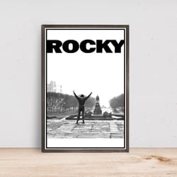 rocky movie poster - room decor wall art - canvas fabric print - poster gift