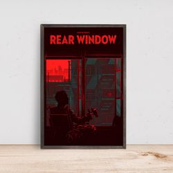 rear window poster, home decor, art poster for giftcustom personalized poster