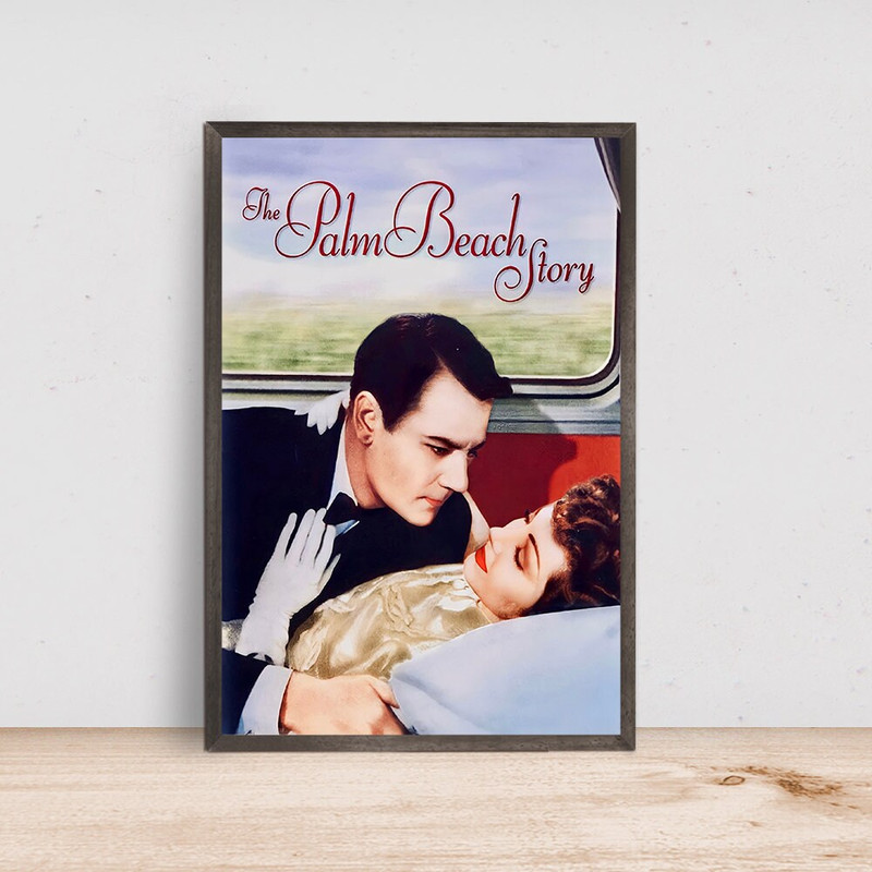 The Palm Beach Story Movie Poster, Room Decor, Home Decor, Art Poster for Gift.jpg
