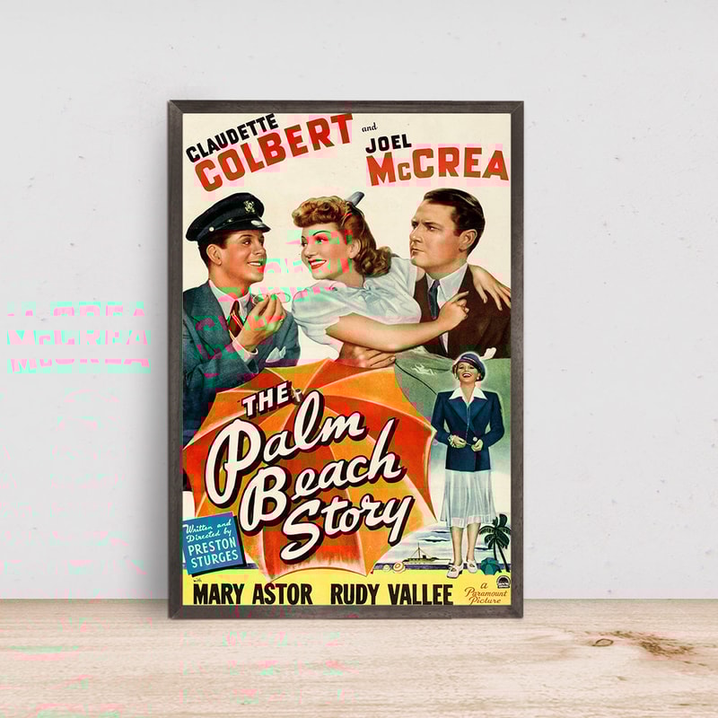 The Palm Beach Story Movie Poster, Room Decor, Home Decor, Art Poster for Gift-1.jpg