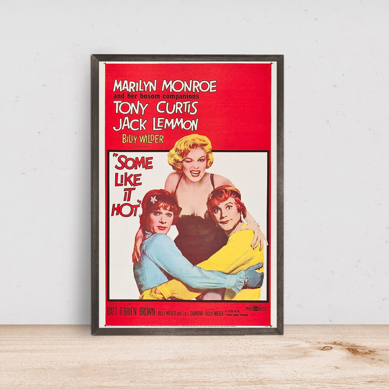 Vintege Some LIKE IT HOT Movie Poster, Room Decor, Home Decor, Art Poster for Gift.jpg