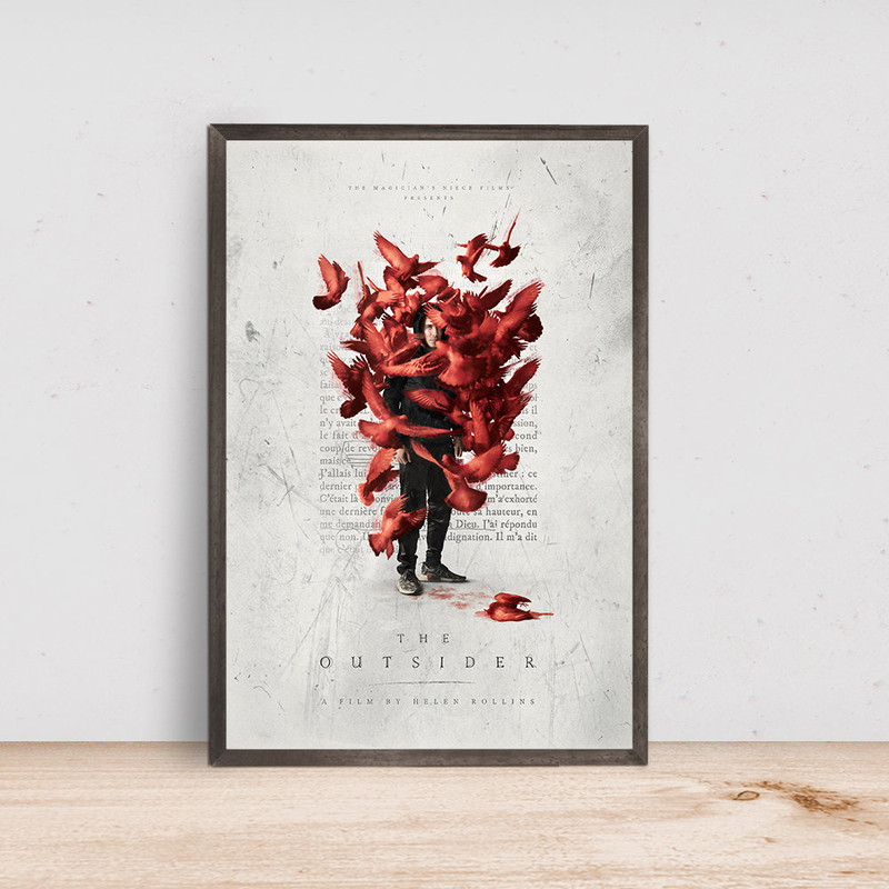 The Outsider Movie Poster - Room Decor Wall Art - Canvas Fabric Print - Poster Gift.jpg