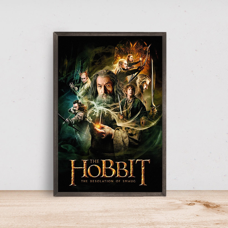 The Hobbit The Desolation of Smaug Movie Poster, Room Decor, Home Decor, Art Poster for Gift.jpg