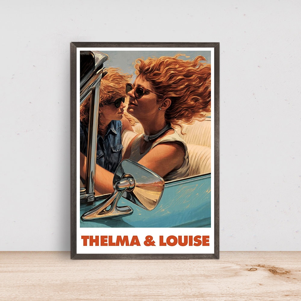Thelma & Louise Movie Poster - 2023 Film - Room Decor Wall Art - Canvas Fabric Print - Poster Gift.jpg