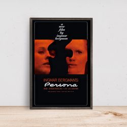 persona ingmar bergman cult movie poster, home decor, art poster for giftcustom personalized poster