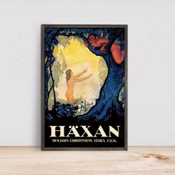 witchcraft through the ages movie poster, home decor, art poster for giftcustom personalized poster