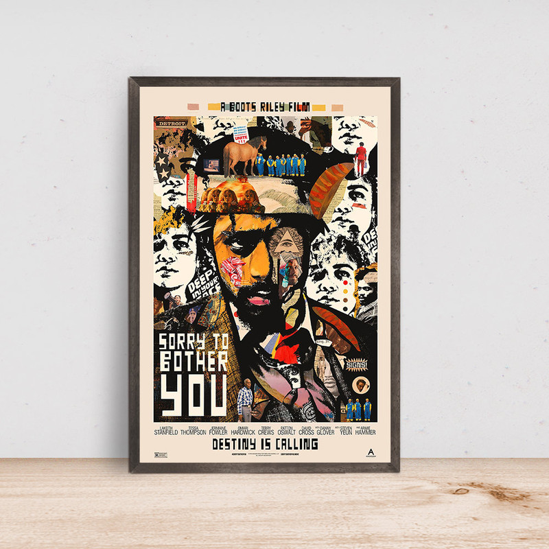 Sorry to Bother You Movie Poster dark comedy film Movie Poster, Home Decor, Art Poster for GiftCustom Personalized Poster.jpg