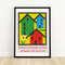 Colourful Neighbourhood Flower - Matchbox Print - Czech Wall Art - Vintage Czech Art - Matchbox Wall Poster - Vintage Poster Print.jpg