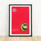 Artificial Satellite in Orbit - Matchbox Print - Yugoslavia Wall Art - Vintage Yugoslavia Art - Matchbox Wall Poster - Vintage Poster Print.jpg