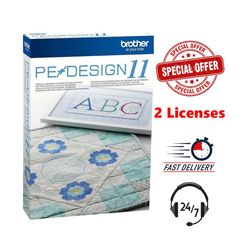 Brother PE Design 11 Full Version | Scanning, and Stitch Design Digitization Software and sewing plus 330k design bonus