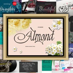 amoln font download, digital font, calligraphy font, script font, font bundle, instant download