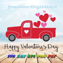 valentines svg,happy valentines svg cutting file svg,valentines red truck svg,vector clipart dxf silhouette cameo cricut