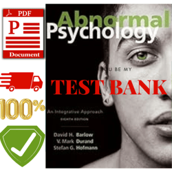 Latest 2023 Abnormal Psychology 8th Edition Barlow Test bank All Chapters