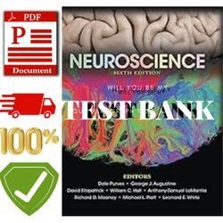 Latest 2023 Neuroscience 6th Edition by Purves bank All Chapters