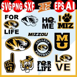 missouri tigers svg bundle, missouri tigers logo, sport svg, ncaa svg, png, dxf, eps digital file, missouri tigers png