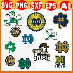 digital download, notre dame fighting irish logo, notre dame fighting irish svg, notre dame fighting irish png