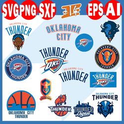 oklahoma city thunder logo, okc thunder logo, okc thunder logo png