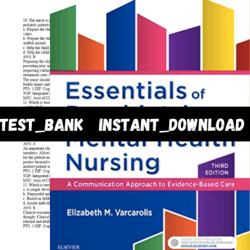TEST BANK Essentials-of-Psychiatric-Mental-Health-Nursing-3rd-Edition-Varcarolis-Test-bank pdf