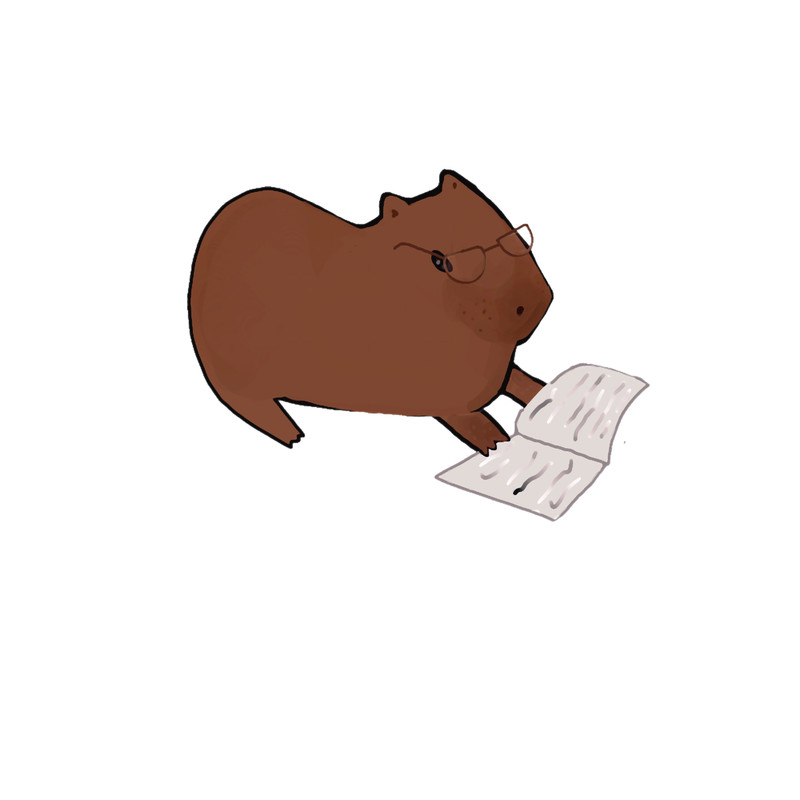 Studious Capybara .png