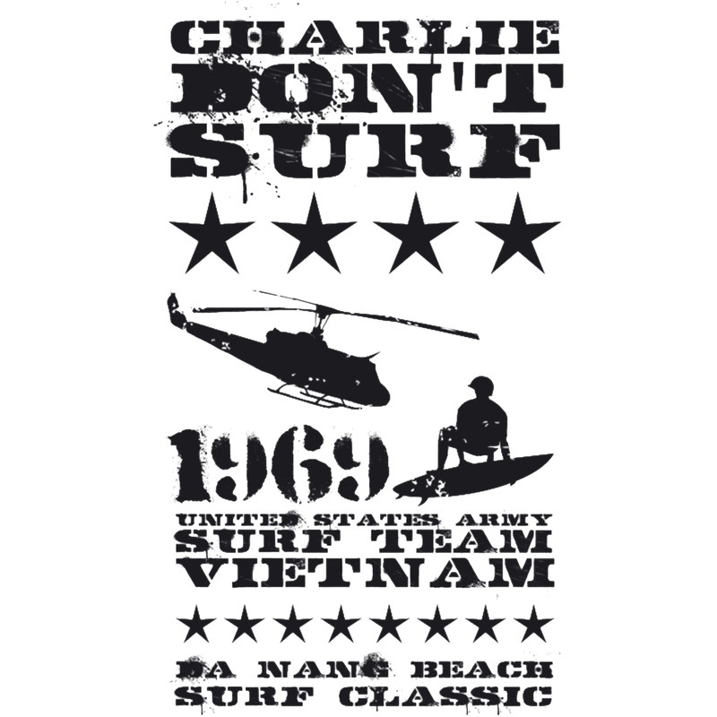 Surf team vietnam - Charlie don_t surf - Black.png