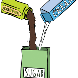 i like my sugar with cofee and cream