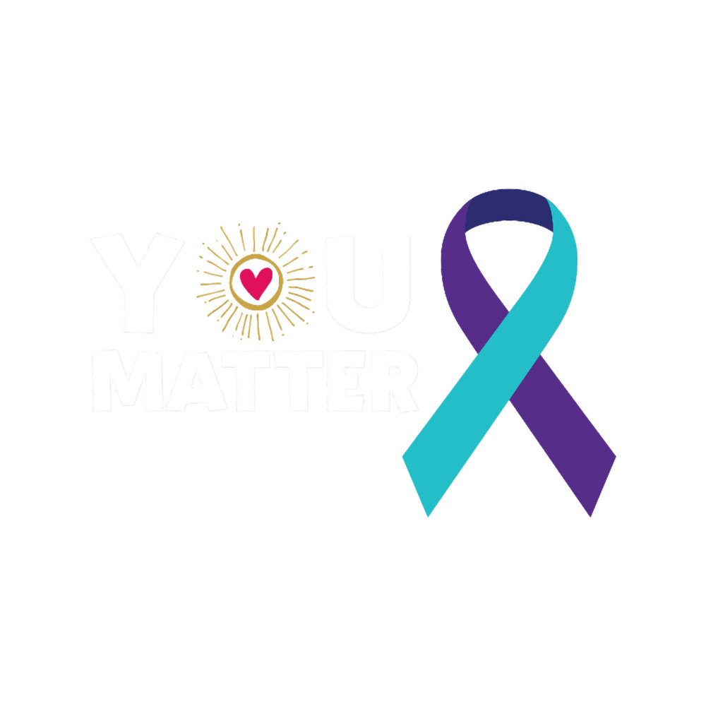 You Matter Suicide Prevention Awareness Teal Purple Ribbon graphic .png