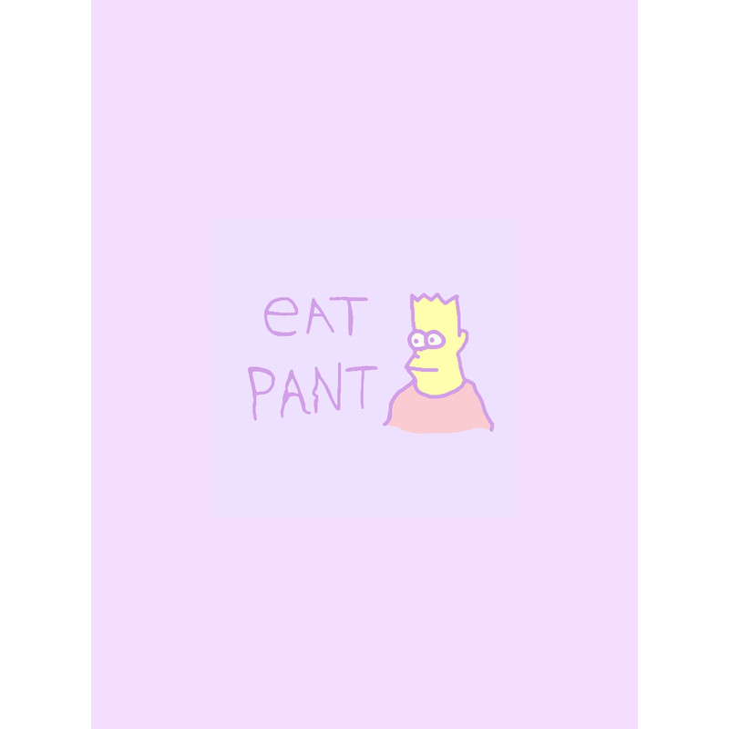 Pastel Eat pant Bart Simpson Graphic .png