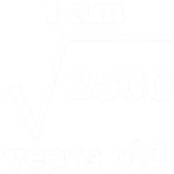 print with 50 years old square root funny 50th birthday cool athletic