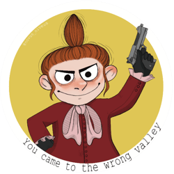 little my with gun