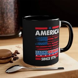 america since 1776 mug, coffee mug, patriotic mug, ceramic mug, america mug, soldier mug