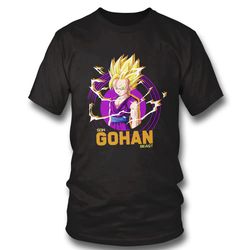 retro son gohan dragon ball tee - anime manga t-shirt