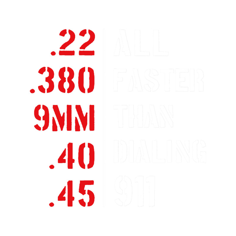 All Faster Than Dialing 911 - Funny Gun lover.png